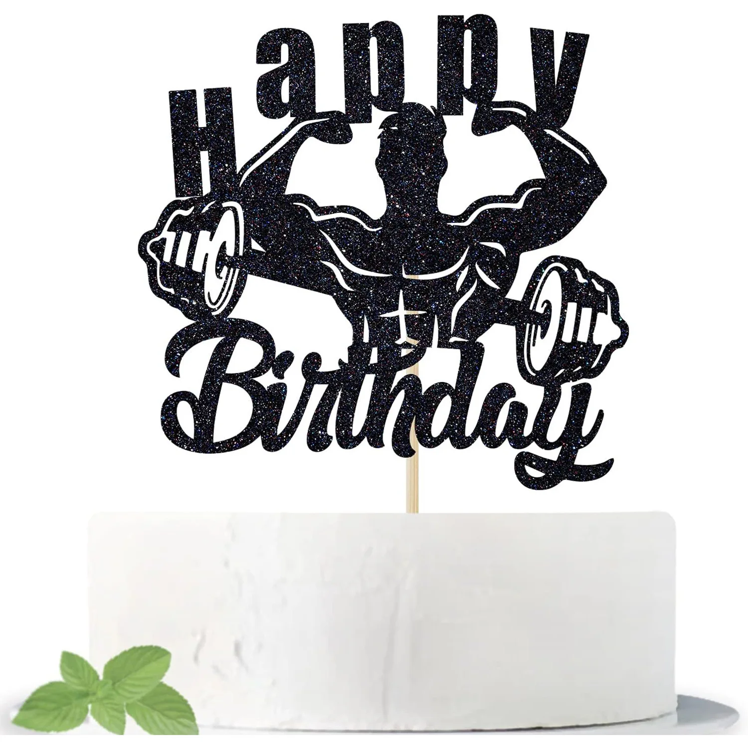Muskel Mann Kuchen Topper Alles Gute Zum Geburtstag Sport Fitness Themen Muskel Mann Cupcake Topper Dessert Dekoration Backen Liefert Diy Image