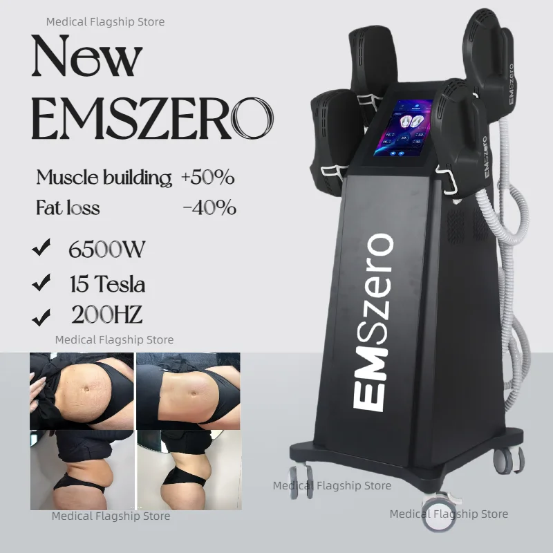 15 Tesla MYOslim Gerät 6500W Muskelstimulator Körperstraffung RF-Technologie Körperformung Salon RF NOVA Abdomen Image