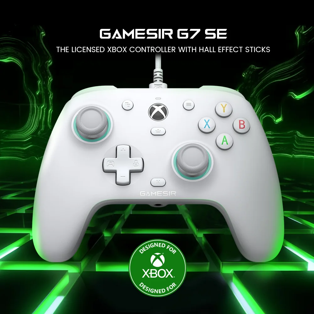 GameSir G7 SE Xbox Gaming Controller Kabelgebundenes Gamepad für Xbox Series X, Xbox Series S, Xbox One, mit Hall-Effekt-Joystick für PC Image