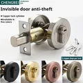 Serrure de porte cachée ; serrure dissimulée ; serrure de porte en bois ; serrure simple et double face ; serrure de porte de chambre à coucher ; serrure de couloir ; auxiliaire ind