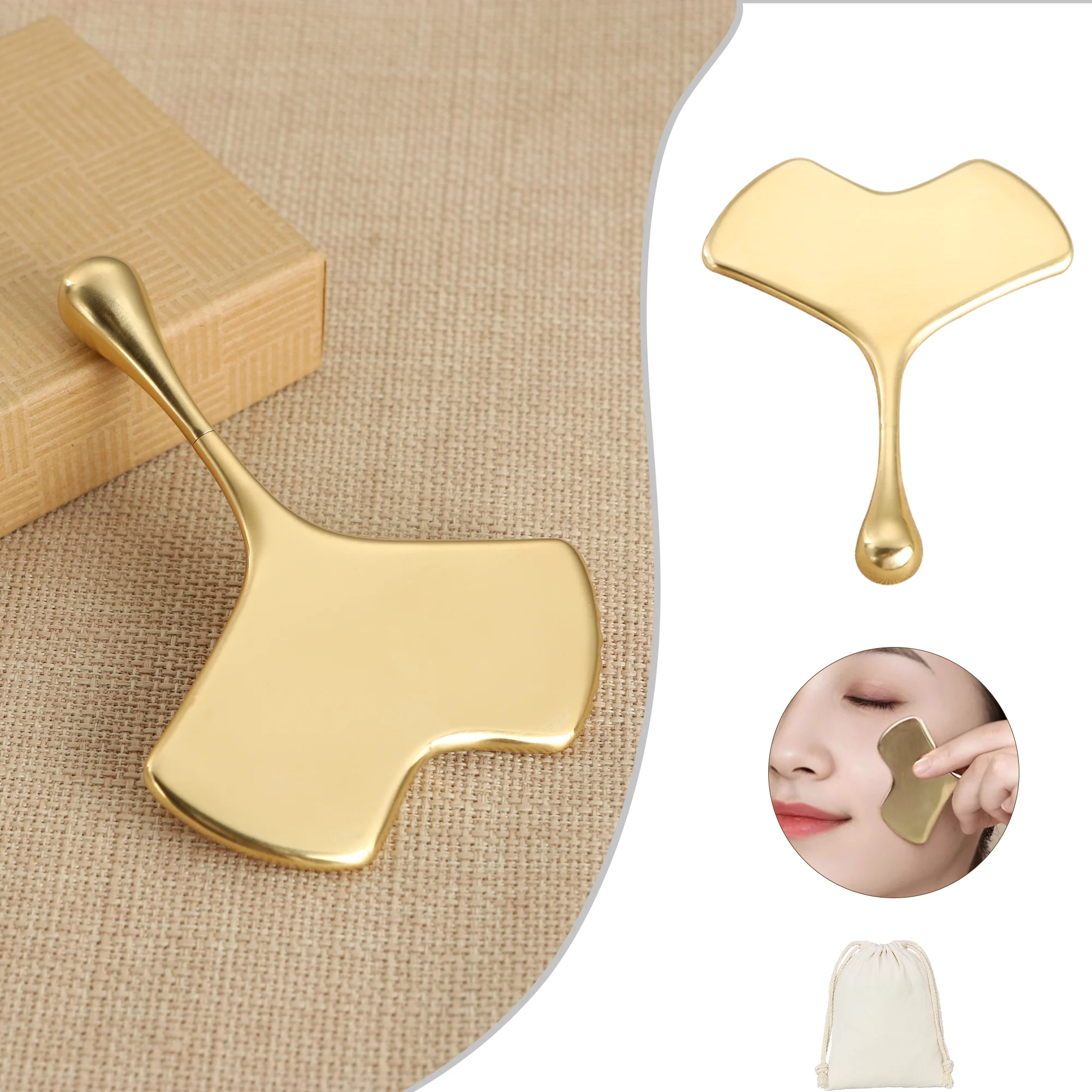 Beauté santé visage Ma GuaSha grattage appareil de massage des yeux outils de Massage Anti-rides peau serrer physiothérapie outil de Massage