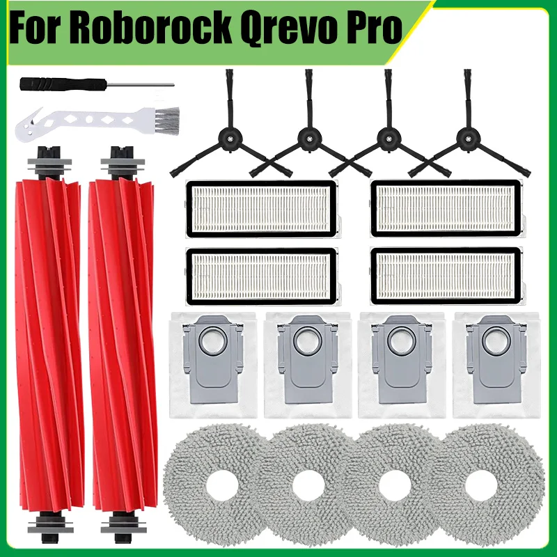 Für Roborock Q Revo MaxV/Q Revo Pro/P10 Pro Staubsauger Hauptseite Pinsel Filter Mopp Halter staubbeutel Ersatzteile Zubehör Image