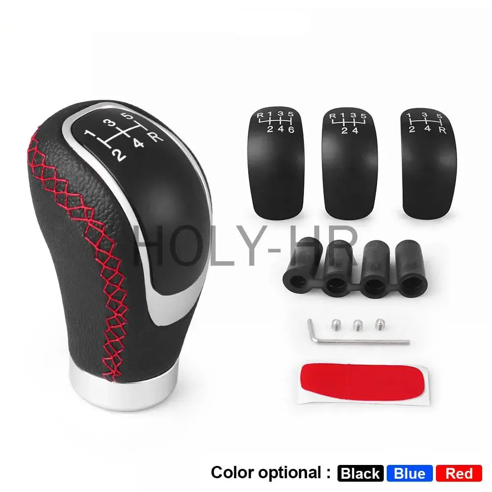 Pomello del cambio a 5/6 velocità Cambio manuale Manopola del cambio estesa in pelle PU per auto universale Pomello del cambio con leva del cambio