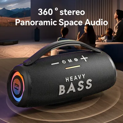 BASS-31 30W High power Boombox Speakers Portable bluetooth Colorful Subwoofer mp3 player powerful column Audio center Sound box