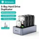 Docking station per disco rigido SATA da 4/5 alloggiamenti in alluminio Yottamaster Type-C 78W con clone offline per custodia HDD SSD da 2,5/3,5 pollici