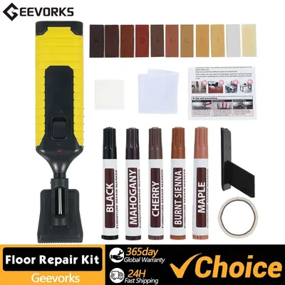 Hardwood Floor Repair Kit Laminate Vinyl Floor Repair Kit with 11 Colors Restoration Block Restore Any Scratches Cracks Stains