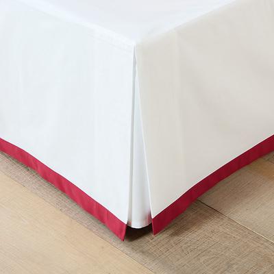 Suzanne Kasler Positano Bedskirt - Antique Red, King - Ballard Designs