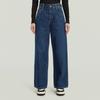 Weite Jeans G-STAR "Skater High Loose Wmn", Damen, Gr. 31, Länge 32, blau (worn in sentry blau), Denim/Jeans, Obermaterial: 100% Baumwolle, casual, loose fit normal, Jeans