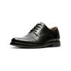 Schnürschuh CLARKS "Clarks Businessschuhe Leder", Herren, Gr. 44,5, schwarz, Leder, elegant, Schuhe