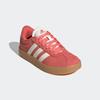 Sneaker ADIDAS SPORTSWEAR "VL COURT 3.0 KIDS", Gr. 38,5, rot (preloved scarlet, core weiß, bright rot), Leder, Synthetik, sportlich, Schuhe, inspiriert vom Design des adidas samba