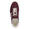 Plateausneaker MARCO TOZZI BY GMK, Damen, Gr. 40, rot (dunkelrot), Lederimitat, Textil, unifarben mit Farbeinsatz, sportlich, Schuhe, Freizeitschuh, Halbschuh, Schnürschuh mit Plüsch-Details