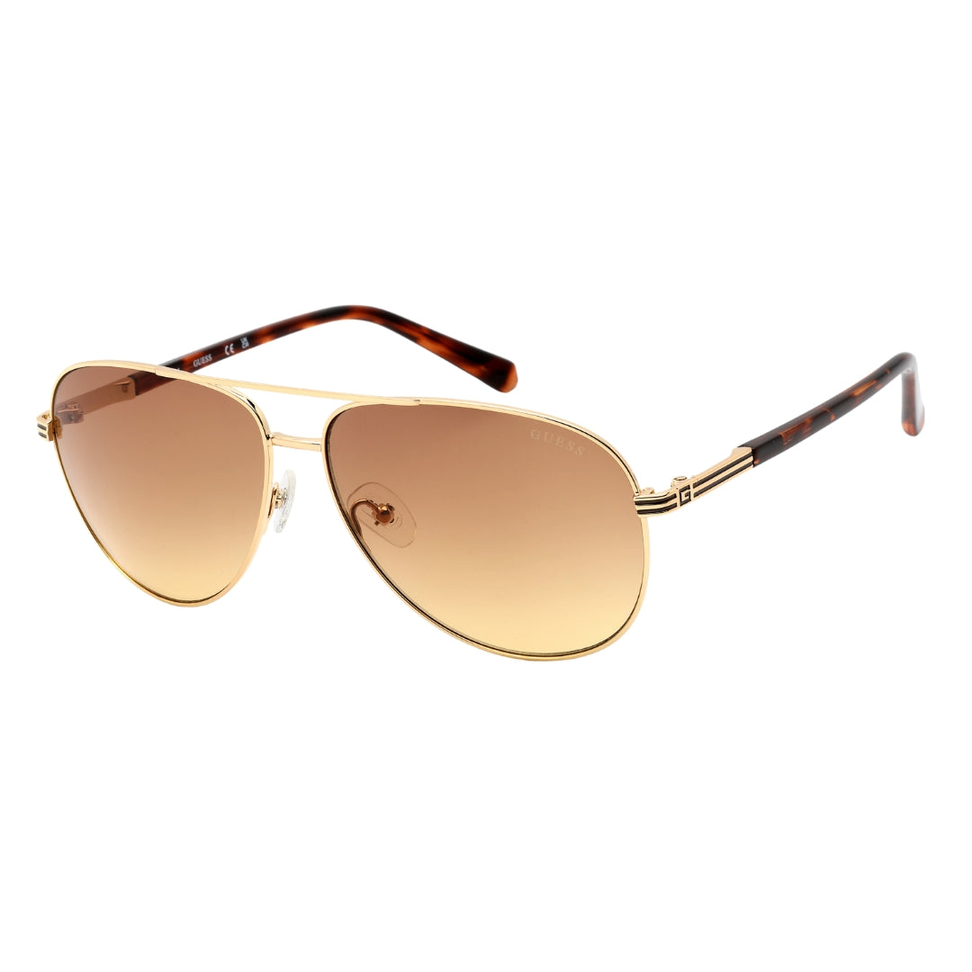 Guess – Sonnenbrille mit goldenem Rahmen und braunen Verlaufsgläsern Image