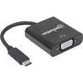 Manhattan - usb / vga Adattatore [1x Spina c usb 3.1 - 1x Presa vga] Nero Codifica a colori,