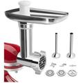 Dpzo - Accessori per tritacarne KitchenAid, tritacarne KitchenAid per planetaria, con 3 piastre di