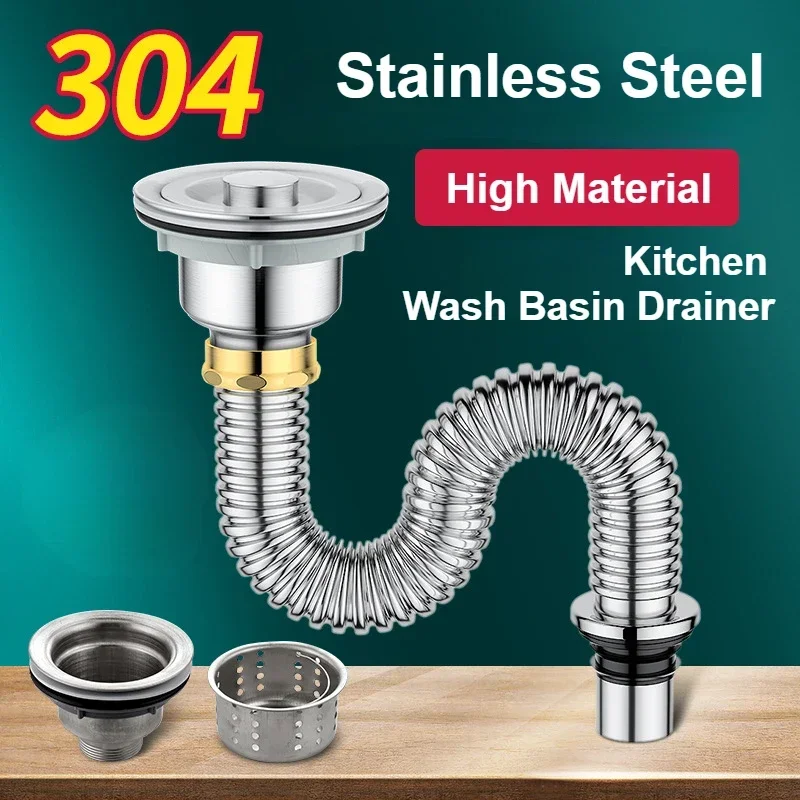 Haushalt Edelstahl Waschbecken Abflussrohr Anti Ratte Biss Waschbecken Sieb Deodorant Waschbecken Kanalisation Abtropffläche Küche Zubehör