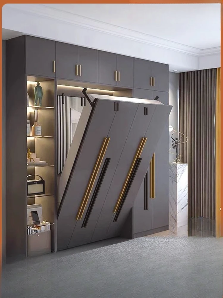 Unsichtbares Bett Hardware-Zubehör Klappbett Rollover verstecktes Daunenschrankbett Kleiderschrank integriert Murphy Multifunktional Image