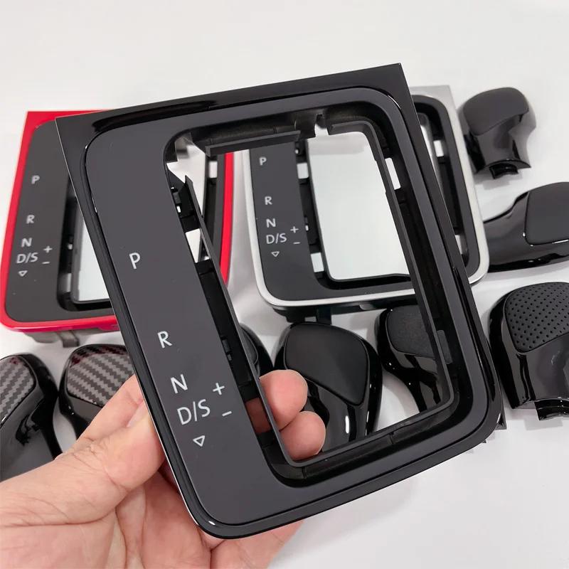 Für DSG Getriebe Rahmen Halterung Kreis Schaltknauf Basis Trim Kreis Automatische Schaltknauf Für Golf 7, 7,5 Links Fahrer Hand Image
