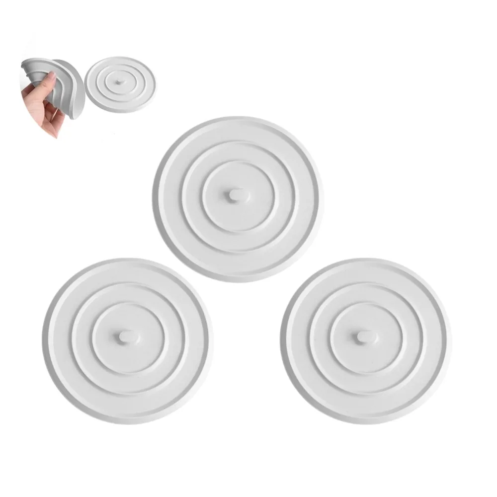 1/3PCS Große Silikon Badewanne Stopper Auslaufsicher Ablauf Abdeckung Waschbecken Haar Stopper Badewanne Flache Stecker Stopper bad Zubehör