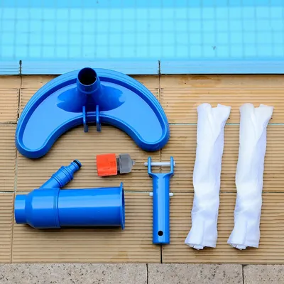 Professional Pool Vacuum Cleaning Tool Set Lightweight Multipurpose Cleaning Sterilization Tool Set EU Plug for Spa Water Park