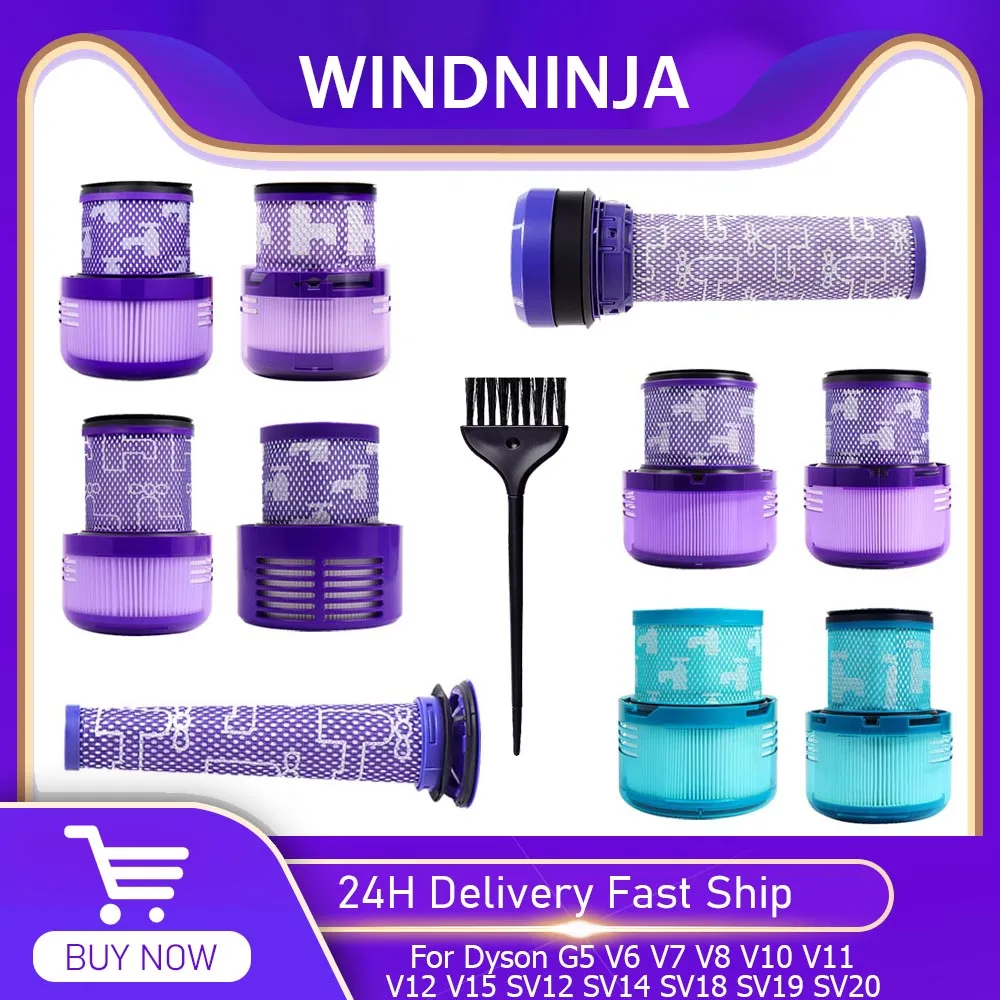 Hape Filter für Dyson G5 V6 V7 V8 V10 V11 V12 V15 SV12 SV14 SV18 SV19 SV20Roboter Staubsauger Zubehör Filter Bürstenaufsatz Image
