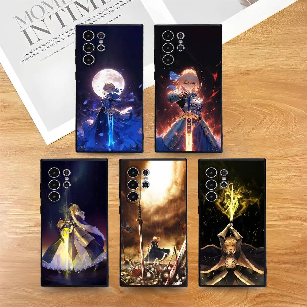 Fate Z-Zero Stay Night Saber Handyhülle für Samsung S-Serie S21 S22 S23 S24 S25 FE Plus Ultra TPU Weiche bis hautfreundliche Hülle Image