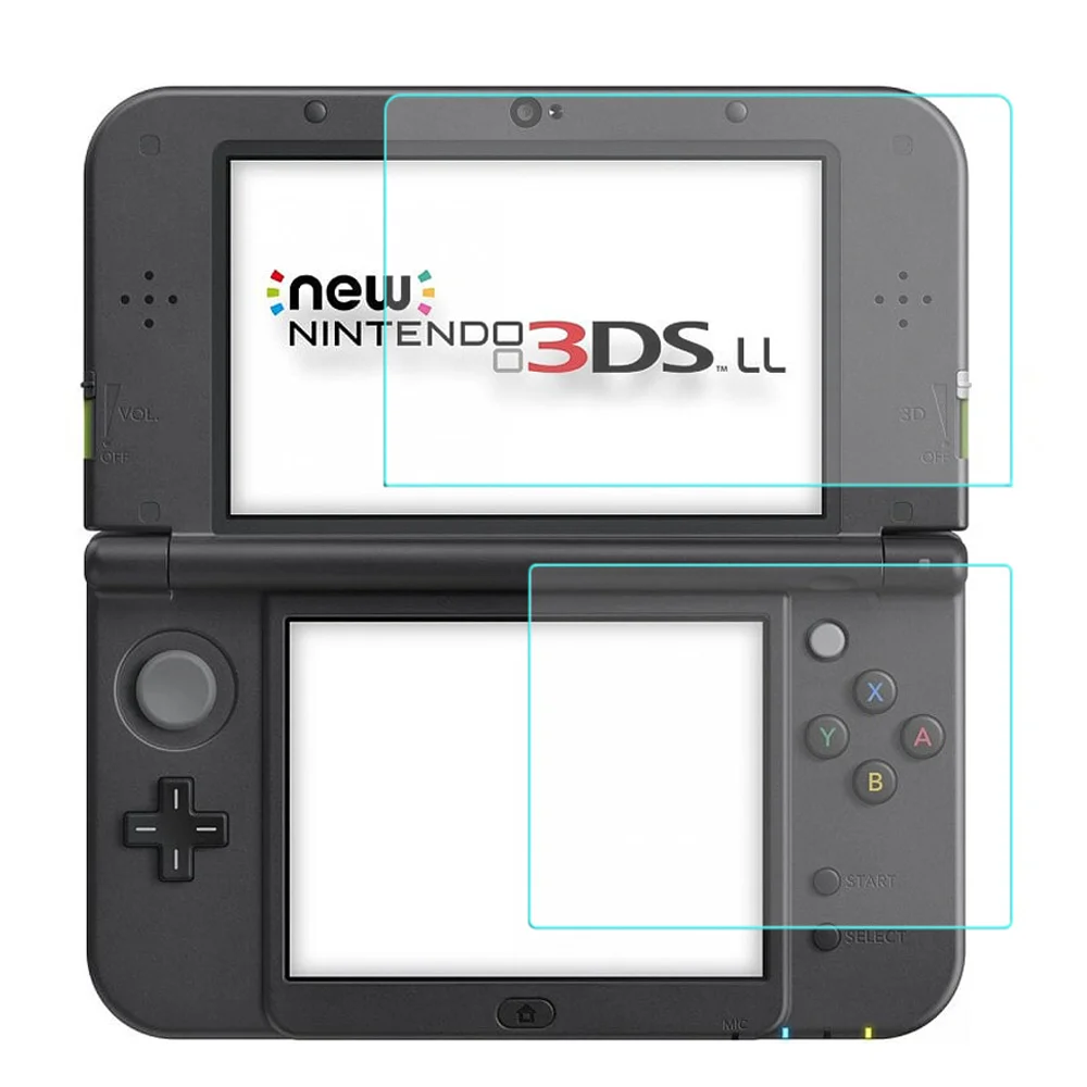 2PCS gehärtetes Glas für Nintendo New 3DS XL/LL Displayschutzfolie Schutzglas für New 3DS XL LL (Neue Version) Zubehör