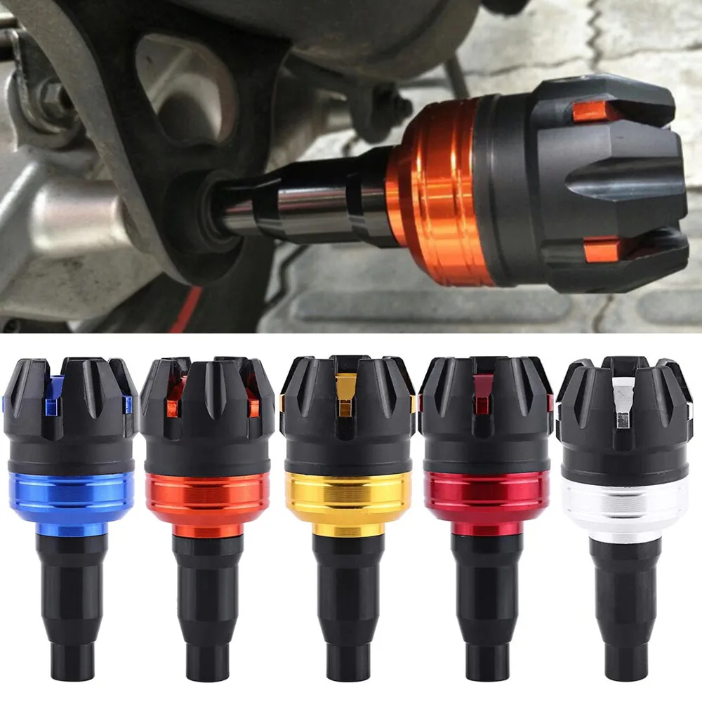 1PC Motorrad Rahmen Slider Crash Pad Kollision Fallen Protector Anti Crash Caps M10 10mm Schraube Universal Motocross Motorrad Image