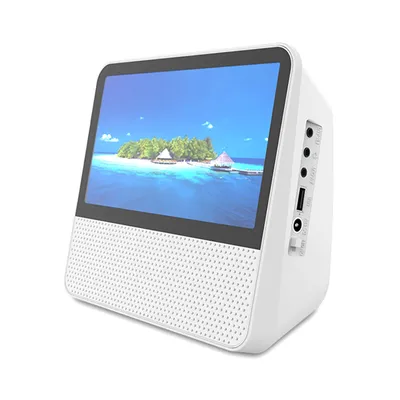 Multi functional portable CD/VCD/DVD Bluetooth player 7-inch 1024x600 high-definition touch screen lithium battery dual speakers