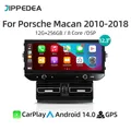 Blu-ray QLED Android 14.0 CarPlay Navigazione GPS 4G WiFi Bluetooth Lettore multimediale RDS Autoradio per Porsche Macan 2010-2018