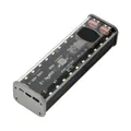 4*21700 Custodia per banca di potere fai da te PD22.5W Scatola batteria trasparente a ricarica rapida Kit custodia per batteria con schermo a LED con luce per Huawei