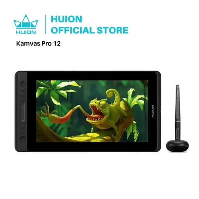 HUION KAMVAS Pro 12 Digital Tablet GT-116 Battery-Free Pen Display Drawing Tablet Monitor with Tilt Function AG Glass 8192 level