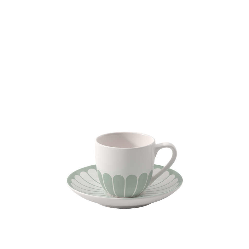 Villeroy & Boch Fleur Couleur Espressotasse mit Untertasse 70 ml - Vert Image