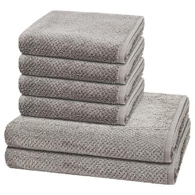 Cawö - Pure 6-teilig Handtuch-Set Handtücher 6 ct Grau (109.99 € / 1 ct) Image