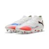 Fußballschuh PUMA "FUTURE 8 PRO MxSG Fußballschuhe Erwachsene", Gr. 40, weiß schwarz glowing rot, Obermaterial: Textil, Synthetik; Futter: Textil, Synthetik; Innensohle: Textil; Laufsohle: Synthetik, Schuhe
