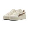 Sneaker PUMA "Karmen II Animal Flair Sneakers Damen", Gr. 35.5, weiß (alpine snow toasted almond weiß beige), Obermaterial: Synthetik, Fell / Fur; Futter: Textil, Synthetik; Innensohle: Textil; Laufsohle: Gummi, Schuhe