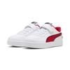 Sneaker PUMA "Scuderia Ferrari Caven 2.0 Sneakers Kinder", Kinder, Gr. 32, weiß (weiß rosso corsa rot), Obermaterial: Synthetik, Leder; Futter: Textil; Innensohle: Textil; Laufsohle: Gummi, Schuhe