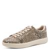 Plateausneaker TAMARIS, Damen, Gr. 39, beige (beige snake), Textil, Lederimitat, Reptilienprägung, sportlich, Schuhe, Freizeitschuh, Halbschuh, Schnürschuh in veganer Verarbeitung