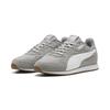 Sneaker PUMA "Softride St Miler Sneakers Erwachsene", Gr. 48, gray echo weiß gum beige, Obermaterial: Kuhleder, Textil, Synthetik; Futter: Textil; Laufsohle: Gummi, Synthetik, Schuhe