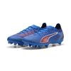Fußballschuh PUMA "ULTRA 6 PRO FG/AG Fußballschuhe Erwachsene", Gr. 47, ultra blau weiß glowing rot, Obermaterial: Textil, Synthetik; Futter: Textil, Synthetik; Innensohle: Textil; Laufsohle: Synthetik, Schuhe