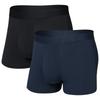 Saxx - Droptemp Cooling Cotton Trunk Fly 2-Pack - Alltagsunterwäsche Gr XL blau/schwarz