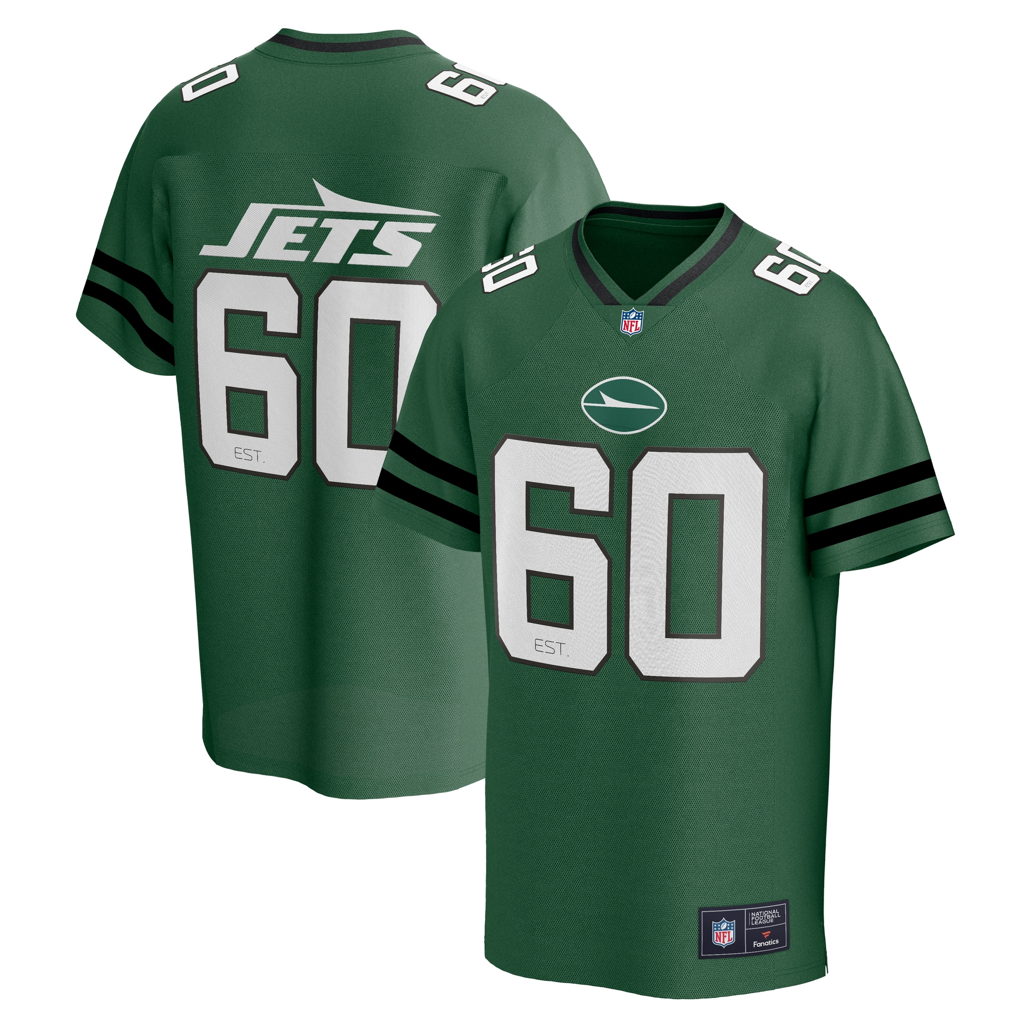 Footballtrikot FANATICS "Fanatics Trikot New York Jets Core Foundation", Herren, Gr. L, grün, 100% Polyester, Trikots