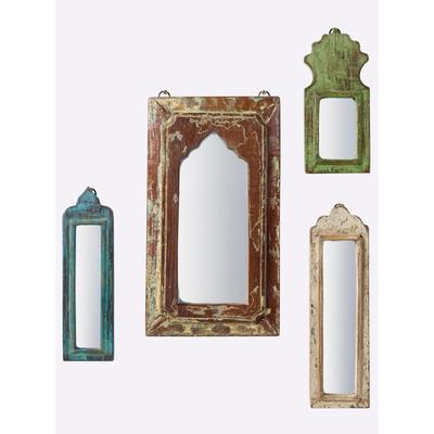 Wanddekoobjekt, bunt (braun, bunt), B:21+9,5+8,5+10,5cm H:39+33+28,5+23,5cm T:3,5+3+2,5+3,5cm, Wanddekoobjekte Image