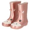 Gummistiefel APOLLO "KINDER STIEFEL", Kinder, Gr. 27/28, bunt (multi color), Obermaterial: 100% Gummi, unifarben mit Farbeinsätzen, casual, Schuhe, Regenschauer ist kein Hindernis mehr