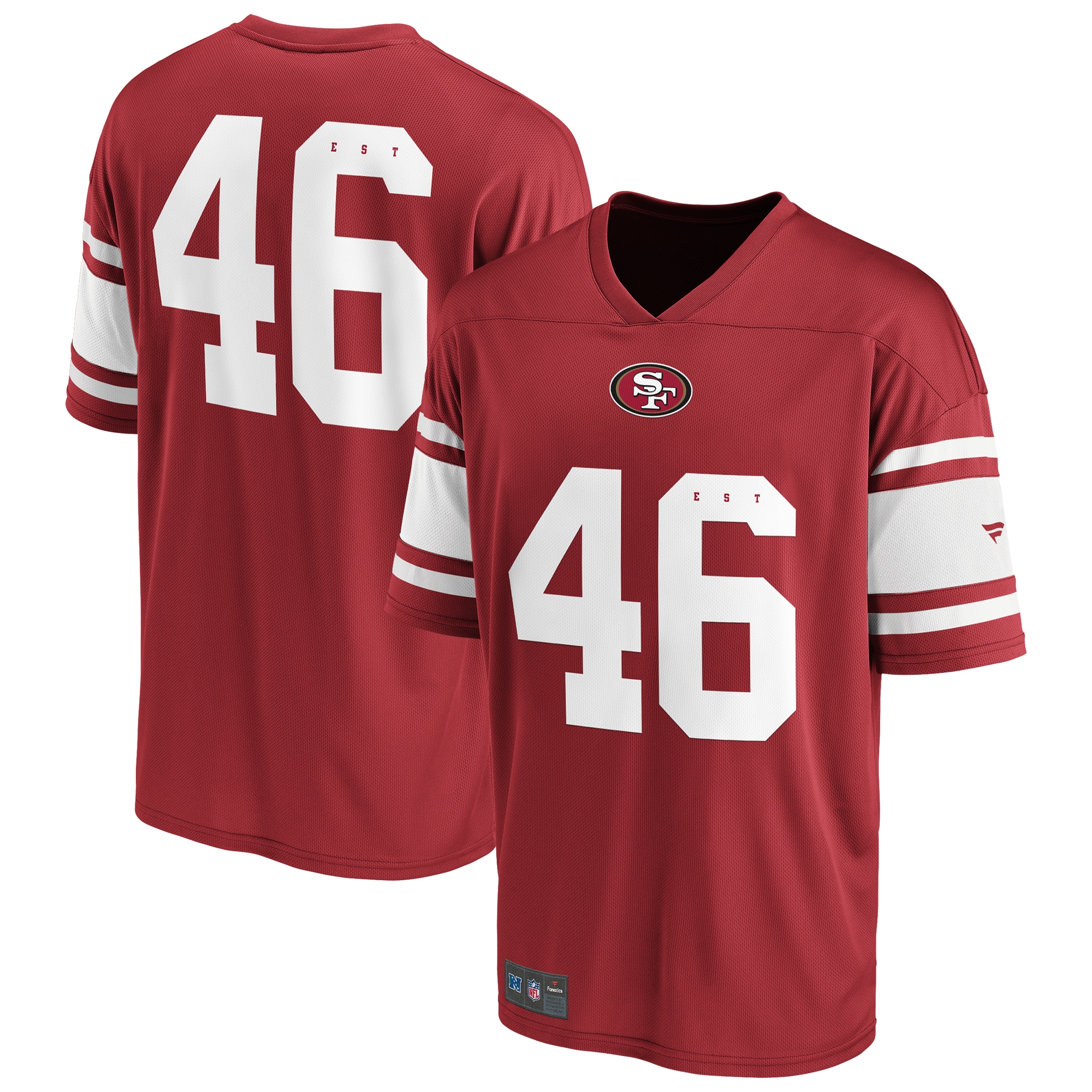 Footballtrikot FANATICS "Fanatics Trikot San Francisco 49ers Foundation Supporters", Herren, Gr. M, rot, 100% Polyester, Trikots Image