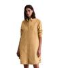 Hemdblusenkleid MARC O'POLO "aus Feincord", Damen, Gr. 32, Normalgrößen, braun (pure sand), Obermaterial: 78% Baumwolle, 22% Lyocell, unifarben, relaxed fit knielang, Langarm Manschette, Kleider