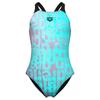 Arena - Girl's Multi Colours Swimsuit V Back - Badeanzug Gr 152 türkis