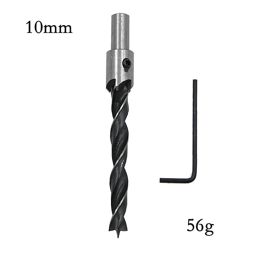 Senkbohrer-Set Reibahle Holzbearbeitung Fasbohrer Flachlochfräser Schraubenlochbohrer 3/4/5/6/7/8/10mm hss Image