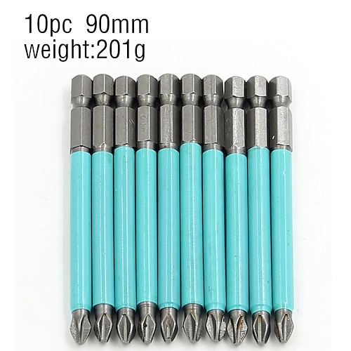 Anti-Rutsch-Magnetkopf Kreuz hohe Härte Handbohrer Schraube Elektroschrauber 25 50 70 90 100 125 150 mm ph2 Image