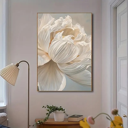 Modernes Retro-Blumen-Kunstplakat auf Leinwand, rahmenlos, exquisite Kunstwerke, geeignet zur Dekoration von Wohn- und Schlafzimmern Image