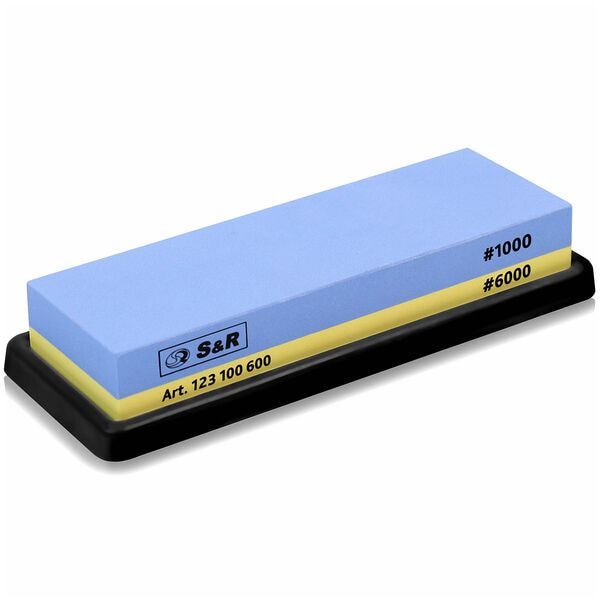 S&R Schleifstein doppelseitig 1000 6000, 6x3x18 cm Image
